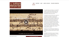 Desktop Screenshot of juilliardmanuscriptcollection.org